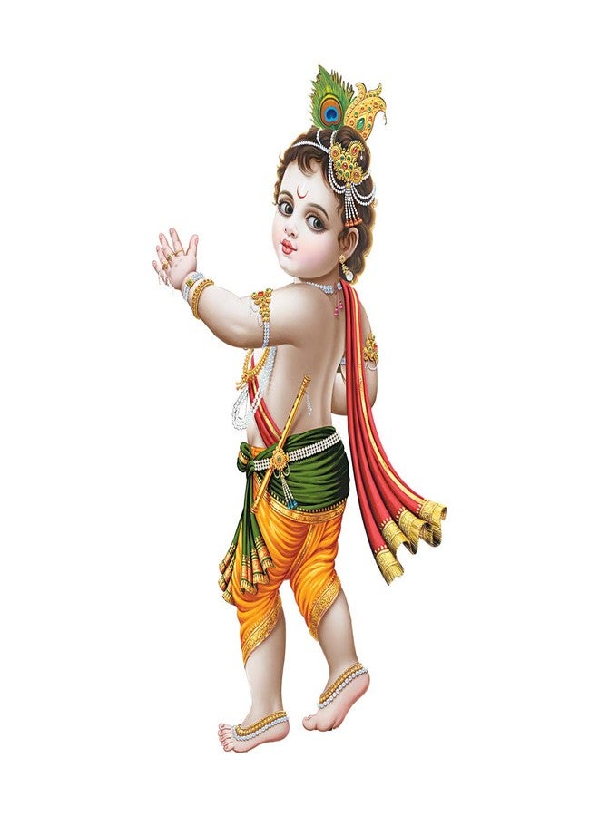 Rangoli Big Wall Sticker CD 50 Multicolor Vinyl 50cm or 70cm cm Pack of 1 Sticker, Self Adhesive - Image 1